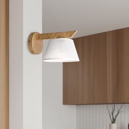 Brilagi - Wandleuchte ANTHONY 1xE14/40W/230V Eiche/weiß