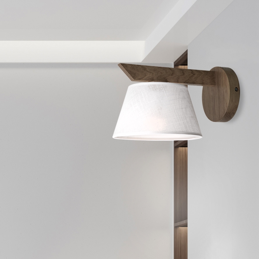 Brilagi - Wandleuchte ANTHONY 1xE14/40W/230V Eiche/weiß