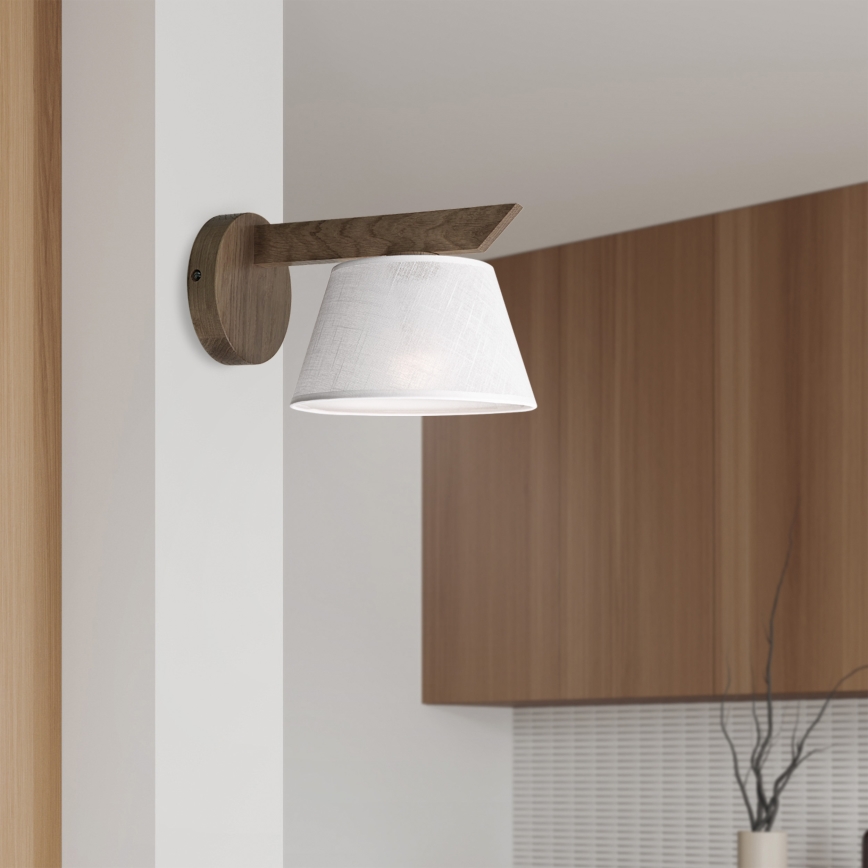 Brilagi - Wandleuchte ANTHONY 1xE14/40W/230V Eiche/weiß