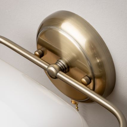 Brilagi - Wandleuchte BANK OFFICE 1xE27/60W/230V Messing/Weiß