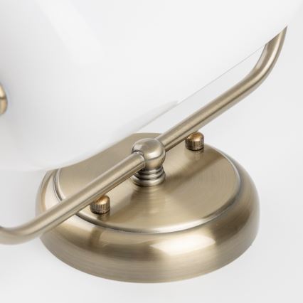 Brilagi - Wandleuchte BANK OFFICE 1xE27/60W/230V Messing/Weiß