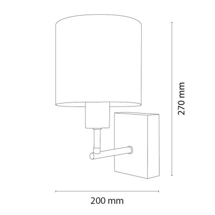 Brilagi - Kinder-Wandleuchte BOBO WOOD 1xE27/25W/230V Eiche/schwarz/weiß/rosa/Feen