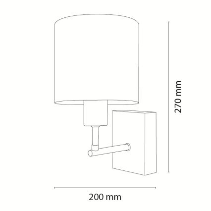 Brilagi - Kinder-Wandleuchte BOBO WOOD 1xE27/25W/230V Eiche/Schwarz/Weiß/Tiermotive