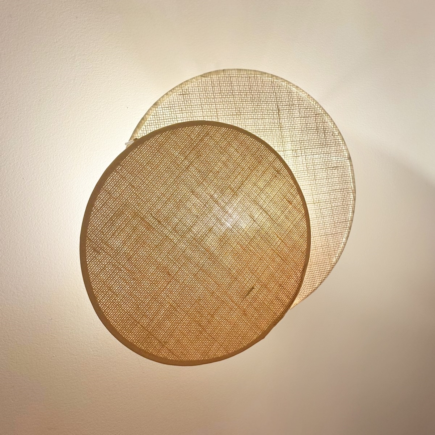 Brilagi - Wandleuchte CIRCLES 1xE27/15W/230V 45x45 cm beige/cremefarben