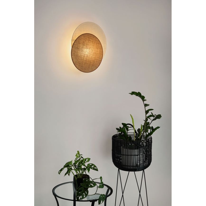 Brilagi - Wandleuchte CIRCLES 1xE27/15W/230V 45x45 cm beige/cremefarben