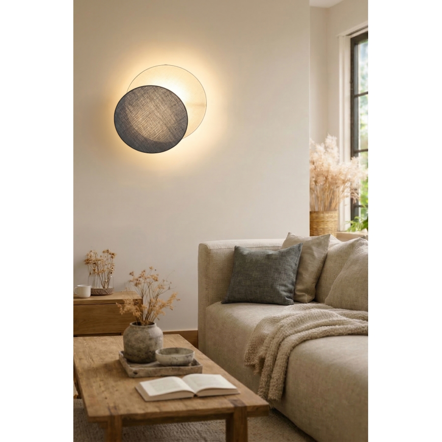 Brilagi - Wandleuchte CIRCLES 1xE27/60W/230V Durchmesser 45 cm creme/grau