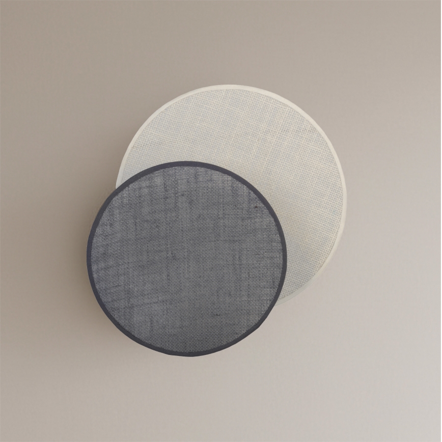 Brilagi - Wandleuchte CIRCLES 1xE27/60W/230V Ø 35 cm creme/grau