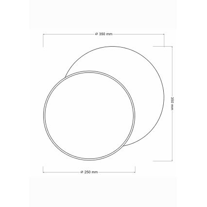 Brilagi - Wandleuchte CIRCLES 1xE27/60W/230V Ø 35 cm creme/grau