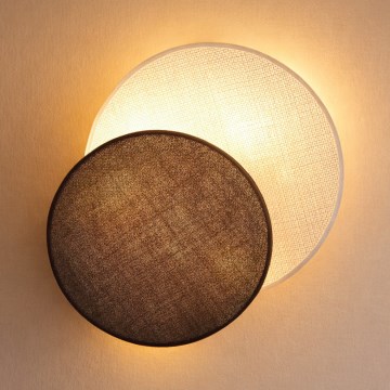 Brilagi - Wandleuchte CIRCLES 1xE27/60W/230V Ø 35 cm cremefarben/braun