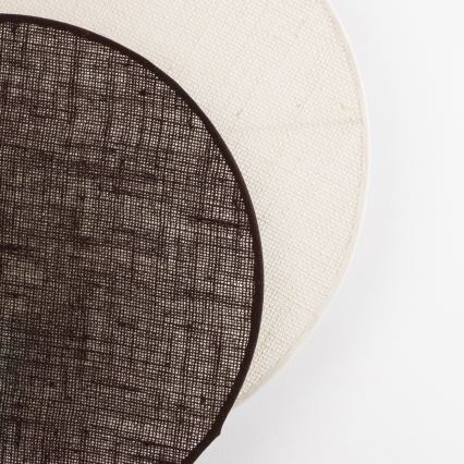 Brilagi - Wandleuchte CIRCLES 1xE27/60W/230V Ø 35 cm cremefarben/braun