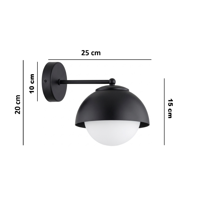 BRILAGI - Wandleuchte COSMO 1xE27/60W/230V schwarz