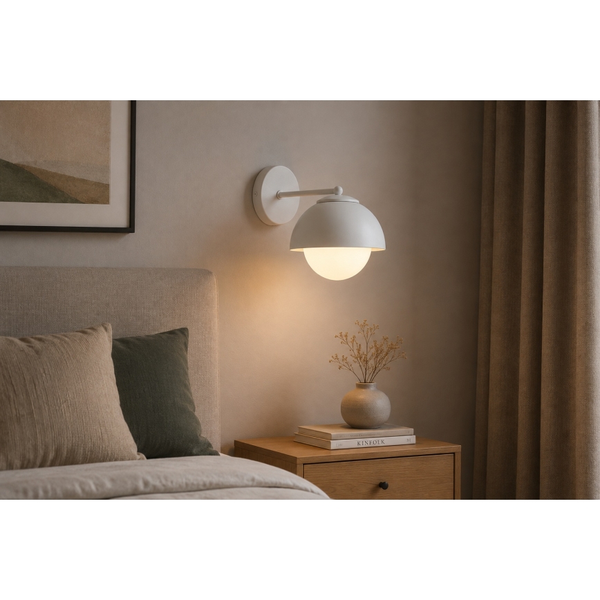 BRILAGI - Wandleuchte COSMO 1xE27/60W/230V weiß/gold
