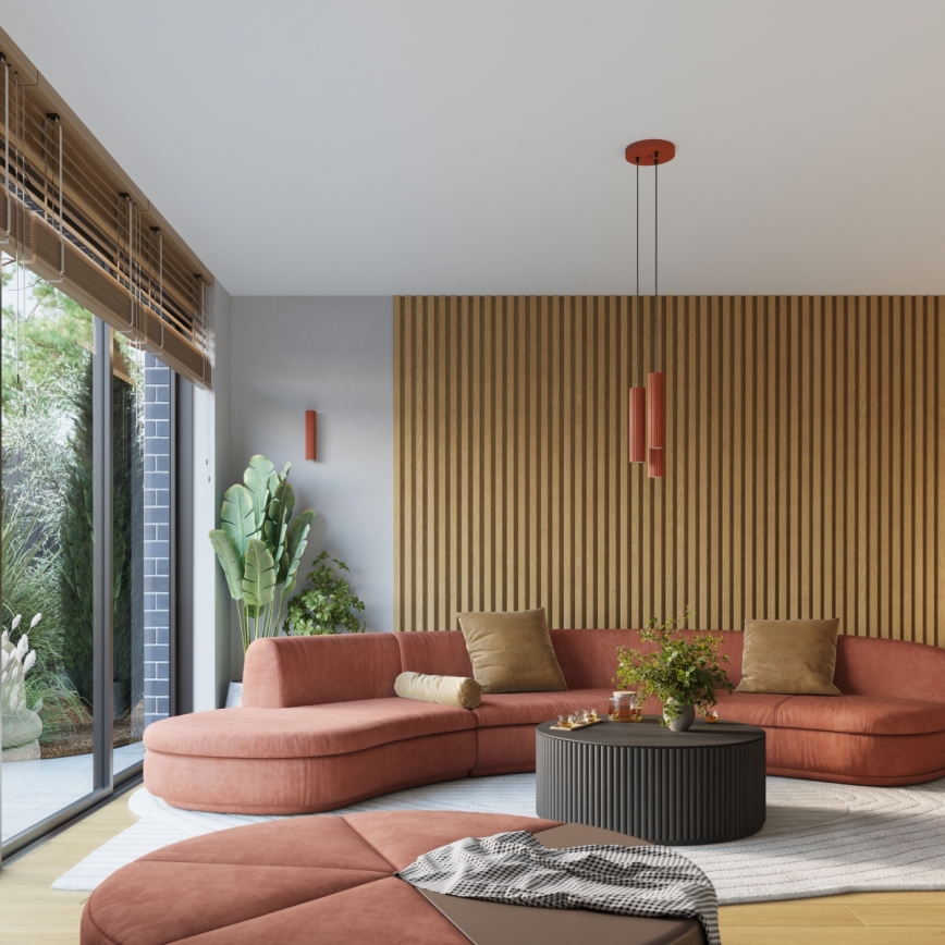 Brilagi - Wandleuchte CRESTO 1xGU10/10W/230V 10 cm rot