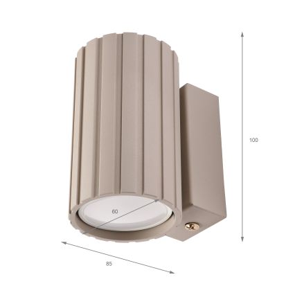 Brilagi - Wandleuchte CRISPINA 1xGU10/10W/230V 10 cm beige