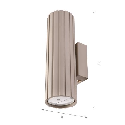 Brilagi - Wandleuchte CRISPINA 2xGU10/10W/230V 20 cm beige