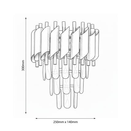 Brilagi - Wandleuchte ECLIPSE 2xE14/10W/230V goldfarben