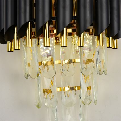 Brilagi - Wandleuchte ECLIPSE 2xE14/10W/230V schwarz/gold