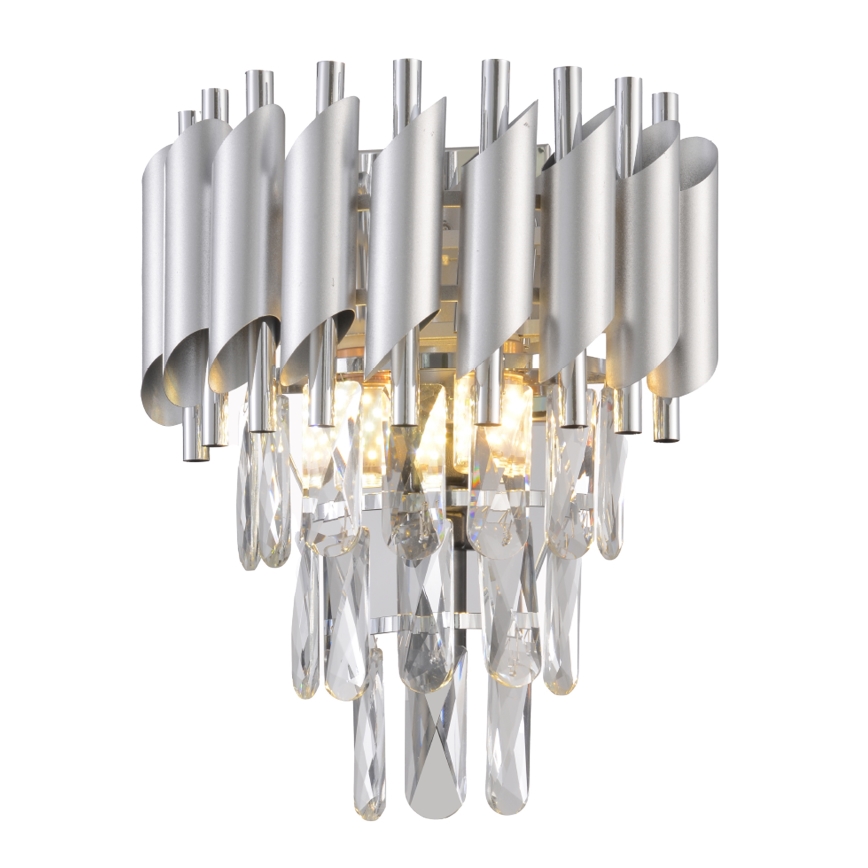 Brilagi - Wandleuchte ECLIPSE 2xE14/10W/230V silber