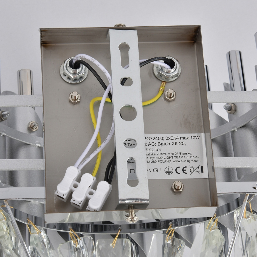 Brilagi - Wandleuchte ECLIPSE 2xE14/10W/230V silber