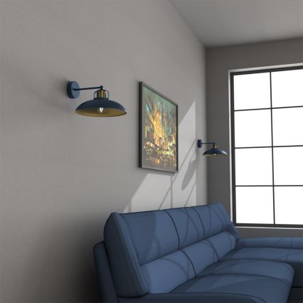 Brilagi - Wandleuchte FLAMENGO 1xE27/60W/230V blau