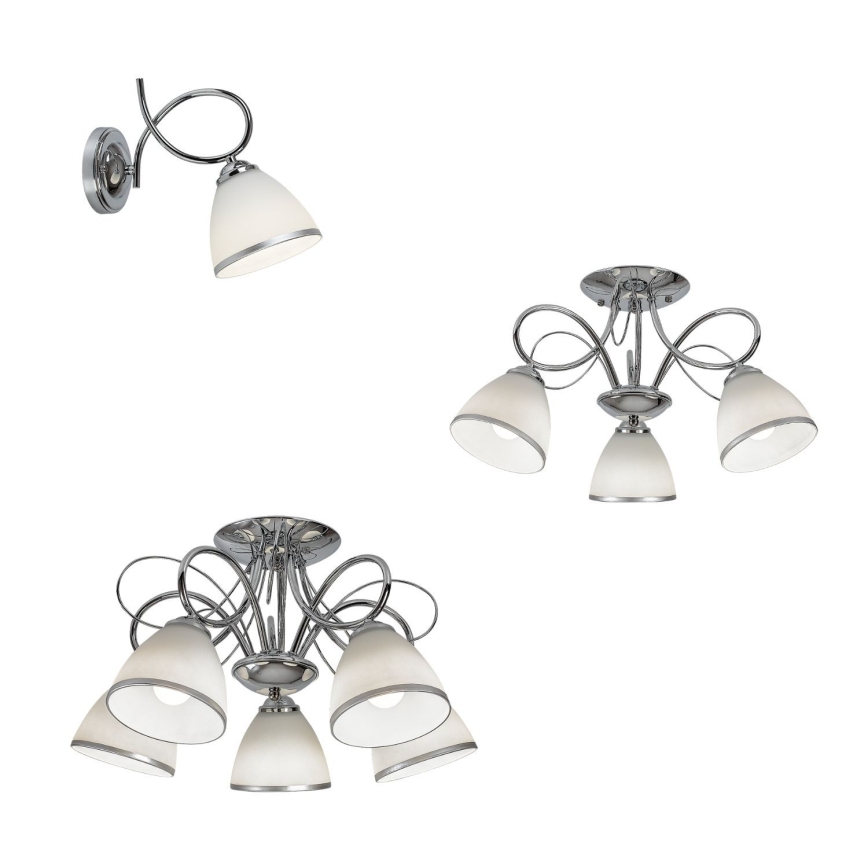 Brilagi - Wandleuchte FRED 1xE27/60W/230V glänzender Chrom