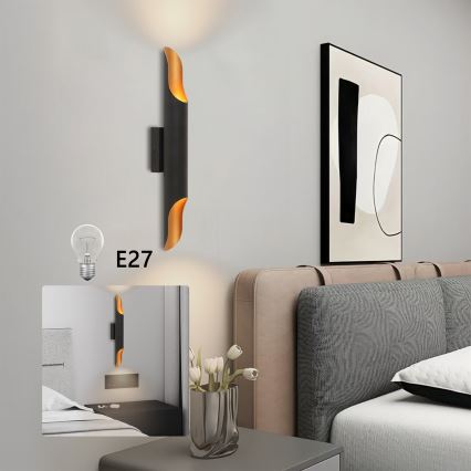 Brilagi - Wandleuchte KALMAR 2xE27/40W/230V schwarz/bronze