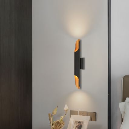 Brilagi - Wandleuchte KALMAR 2xE27/40W/230V schwarz/bronze