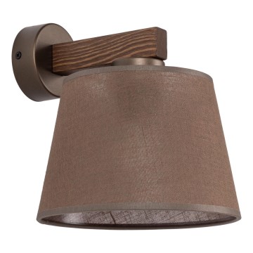 Brilagi - Wandleuchte LATTE 1xE27/15W/230V Kiefer/braun