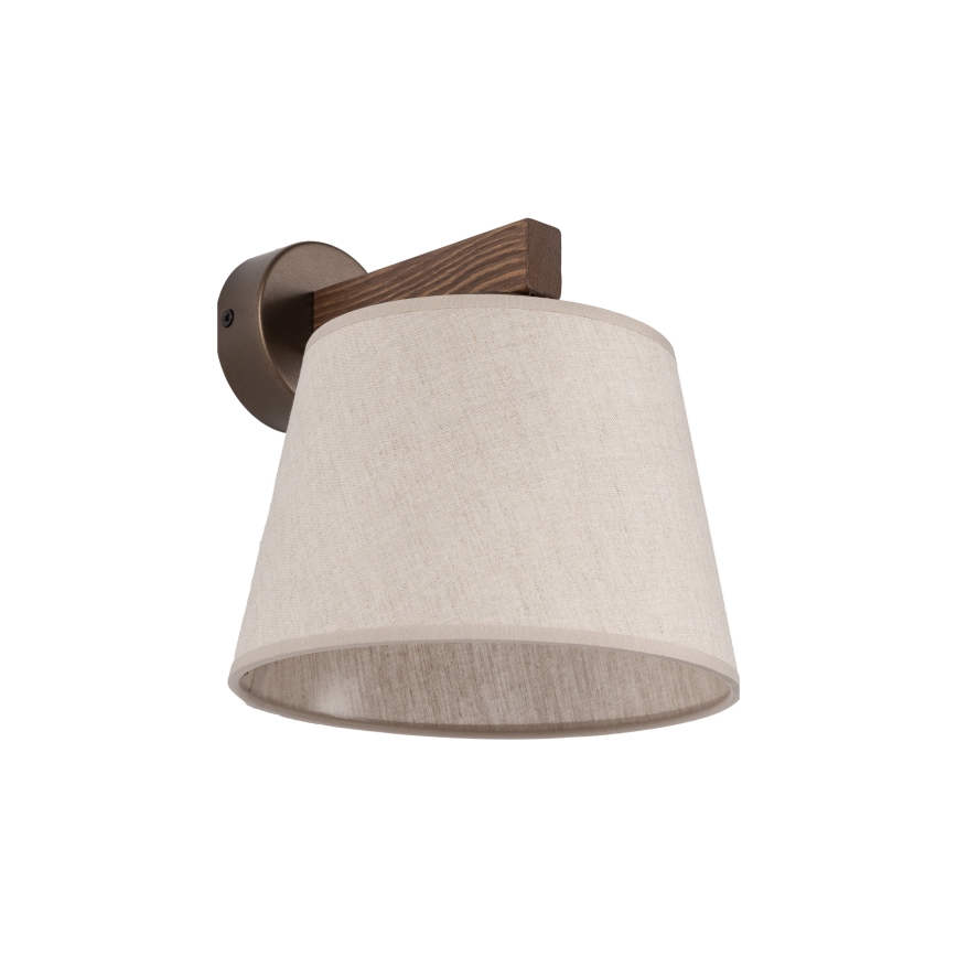 Brilagi - Wandleuchte LATTE 1xE27/60W/230V Kiefer/Beige