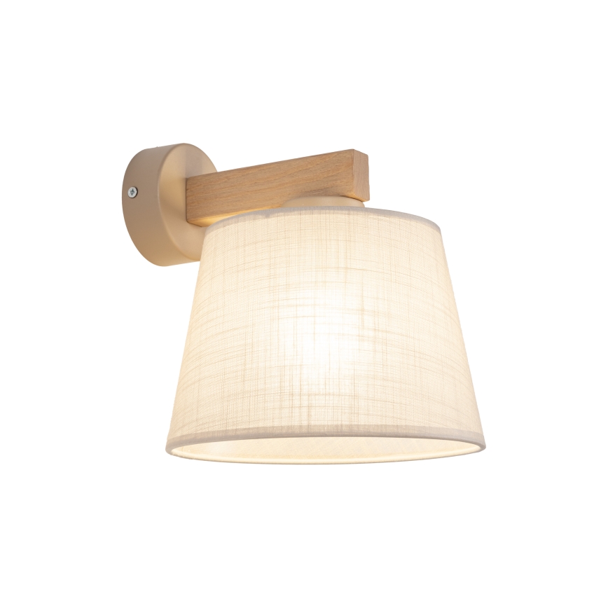 Brilagi - Wandleuchte LATTE SABIA 1xE27/15W/230V Kiefer/Beige