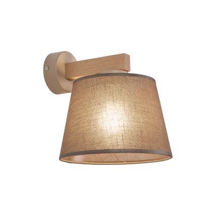 Brilagi - Wandleuchte LATTE SABIA 1xE27/60W/230V Kiefer/Braun