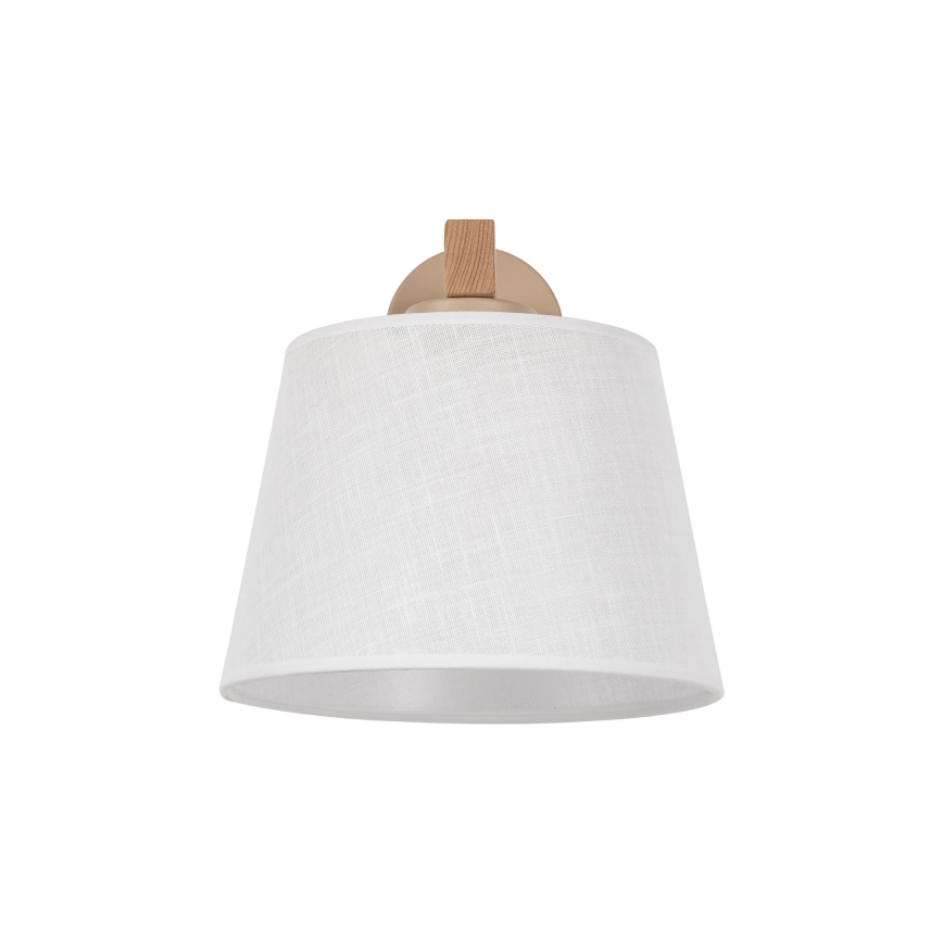 Brilagi - Wandleuchte LATTE SABIA 1xE27/60W/230V Kiefer/weiß