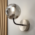 BRILAGI - Wandleuchte MALIVA 1xE14/15W/230V mattchrom/rauchglas
