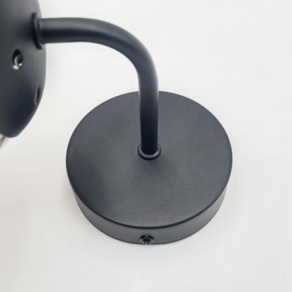 Brilagi - Wandleuchte MALIVA 1xE14/15W/230V schwarz/rauchfarben