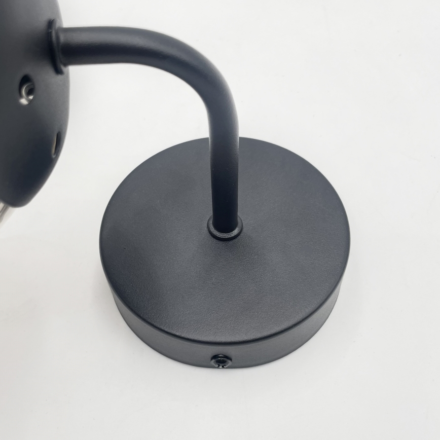 Brilagi - Wandleuchte MALIVA 1xE14/15W/230V schwarz/rauchfarben