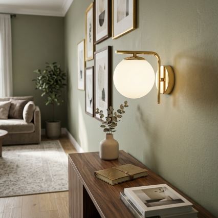 BRILAGI - Wandleuchte MILO 1xE27/60W/230V goldfarben