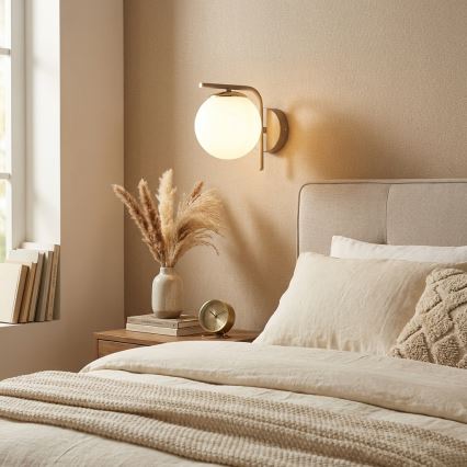 Brilagi - Wandleuchte MILO ECRU 1xE27/60W/230V beige/gold