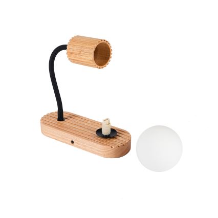 Brilagi - Wandleuchte MODERN WOOD 1xG9/5W/230V + 1xGU10/8W Gummibaumholz