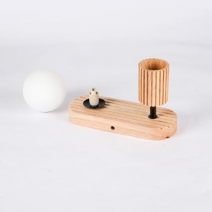 Brilagi - Wandstrahler MODERN WOOD 1xG9/5W/230V + 1xGU10/8W Gummibaumholz