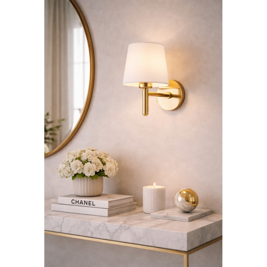 Brilagi - Wandleuchte MONTE 1xE27/15W/230V creme/gold
