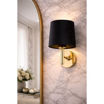 Brilagi - Wandleuchte MONTE 1xE27/15W/230V schwarz/gold