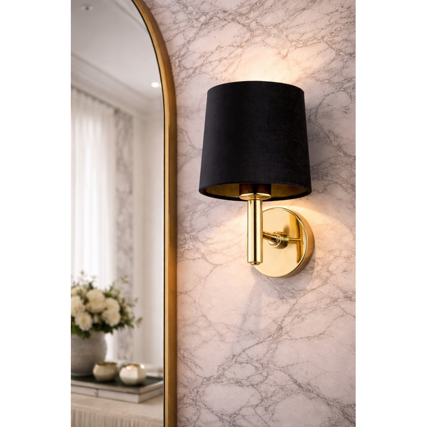 Brilagi - Wandleuchte MONTE 1xE27/15W/230V schwarz/gold