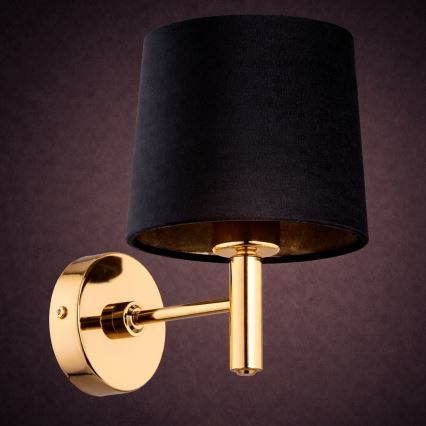 Brilagi - Wandleuchte MONTE 1xE27/15W/230V schwarz/gold