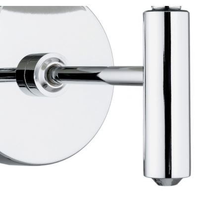 Brilagi - Wandleuchte MONTE 1xE27/60W/230V beige/glänzender Chrom