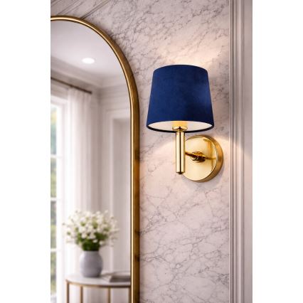 Brilagi - Wandleuchte MONTE 1xE27/60W/230V blau/gold