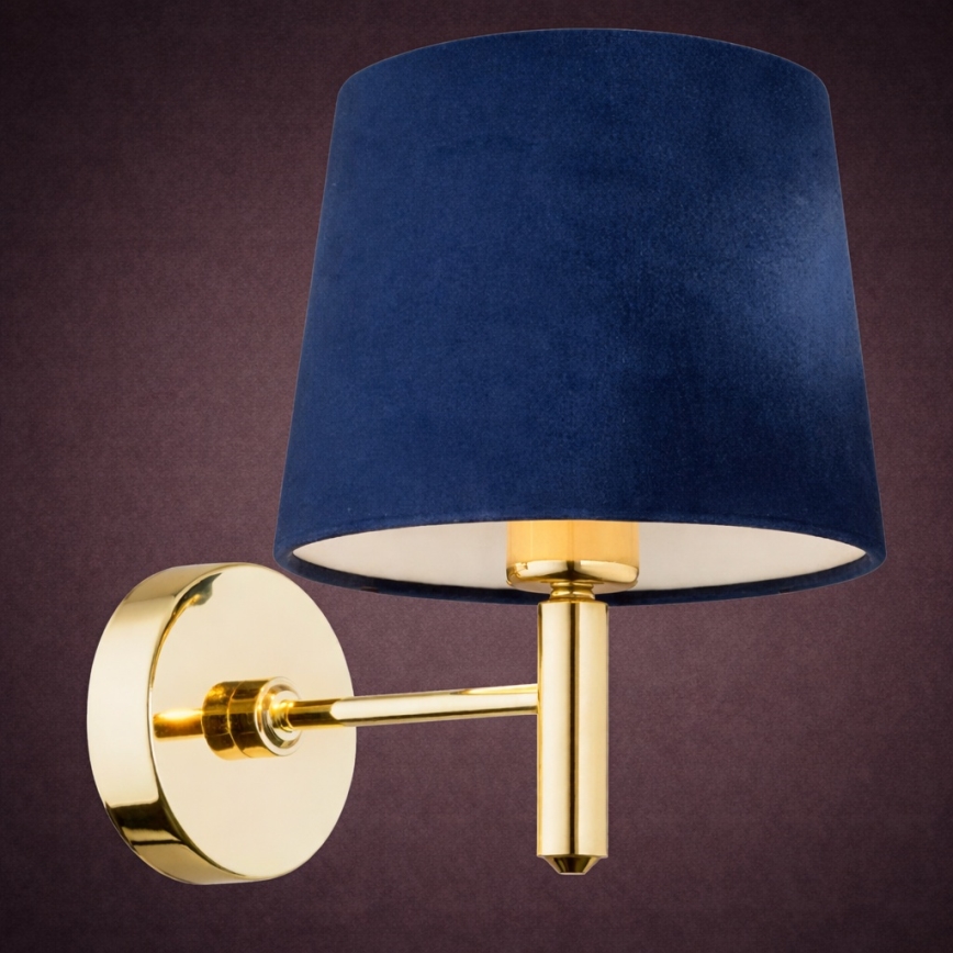 Brilagi - Wandleuchte MONTE 1xE27/60W/230V blau/gold