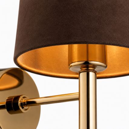 Brilagi - Wandleuchte MONTE 1xE27/60W/230V braun/gold