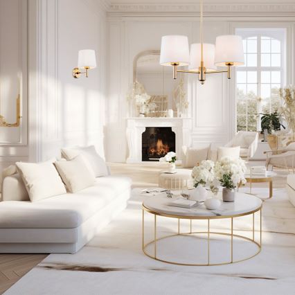 Brilagi - Wandleuchte MONTE 1xE27/60W/230V creme/gold