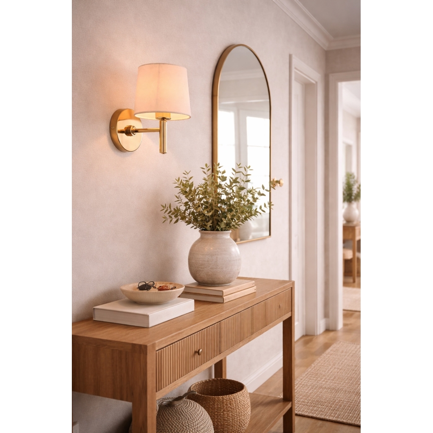 Brilagi - Wandleuchte MONTE 1xE27/60W/230V creme/gold