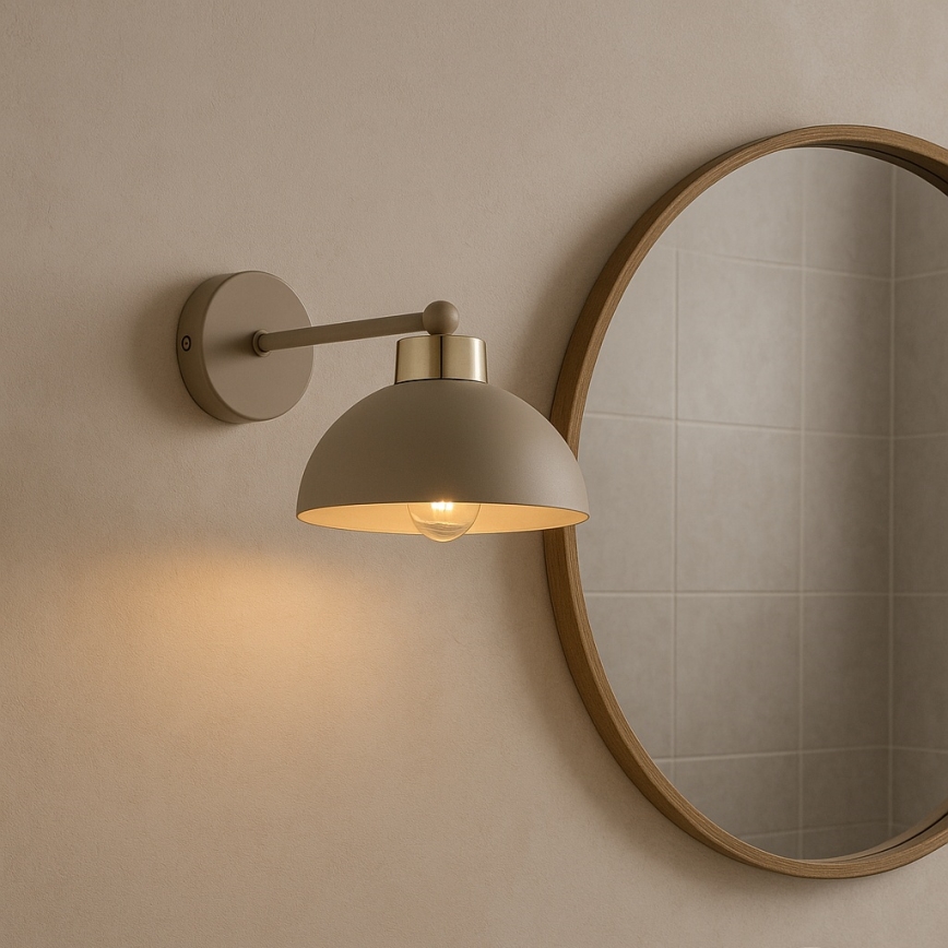 Brilagi - Wandleuchte MOON 1xE27/60W/230V beige/gold